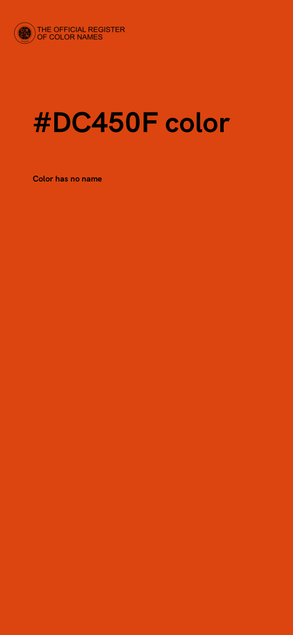 #DC450F color image