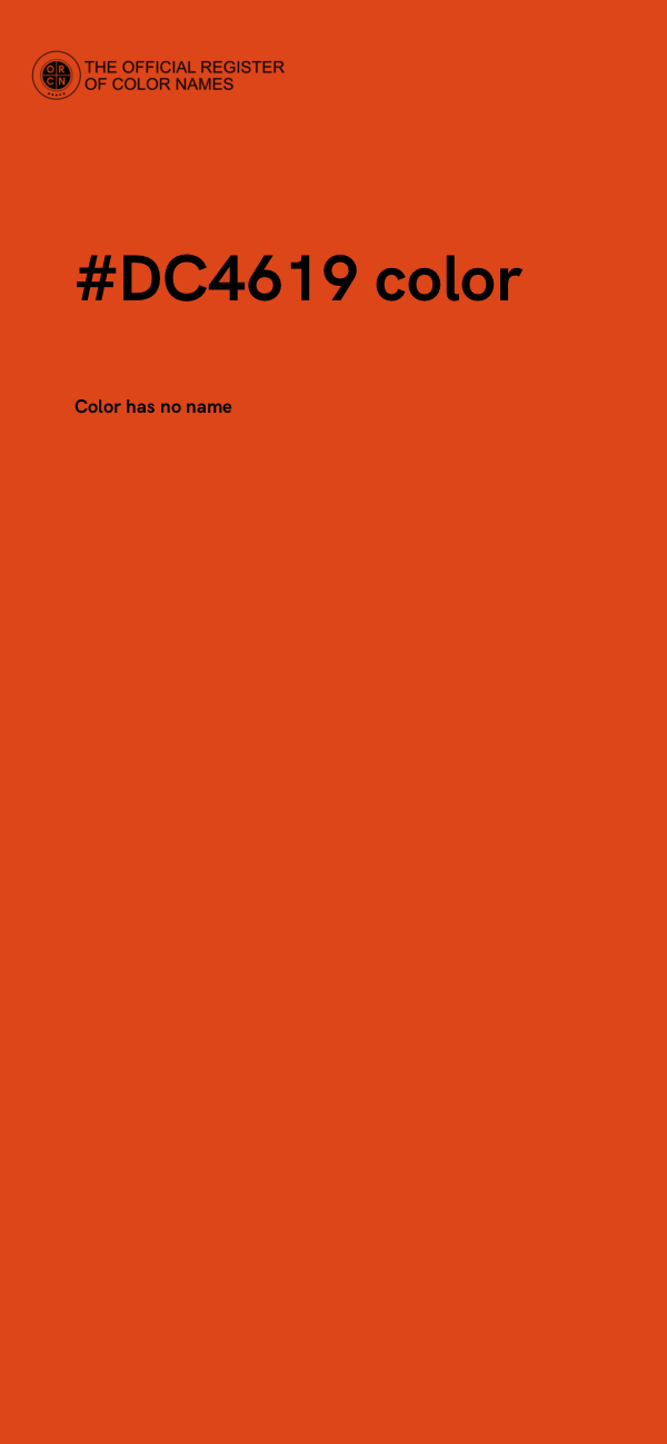#DC4619 color image