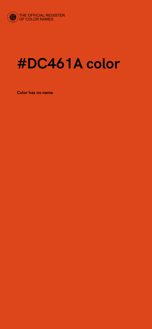 #DC461A color image