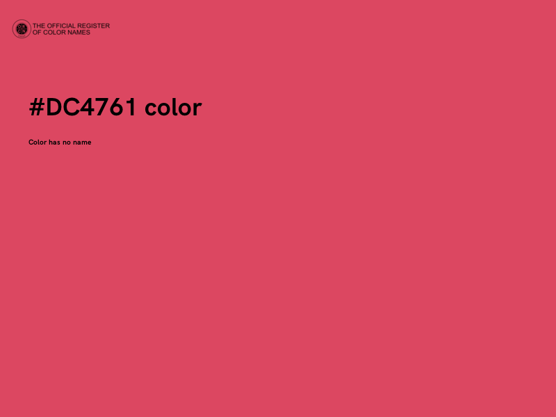 #DC4761 color image