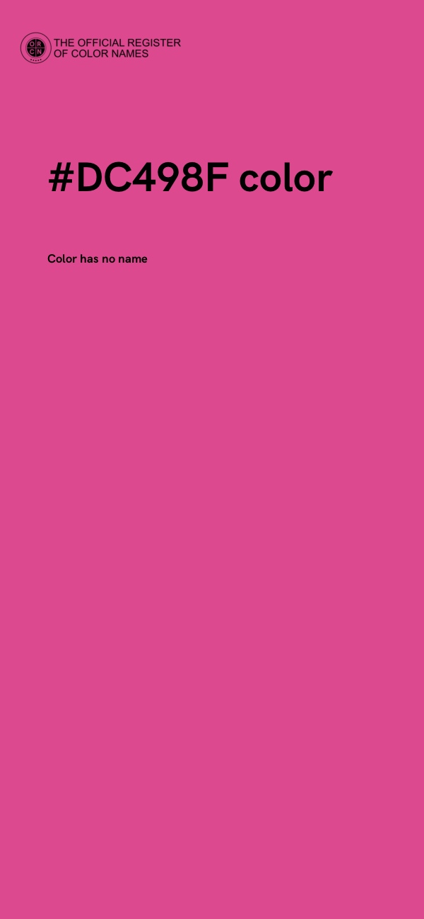 #DC498F color image
