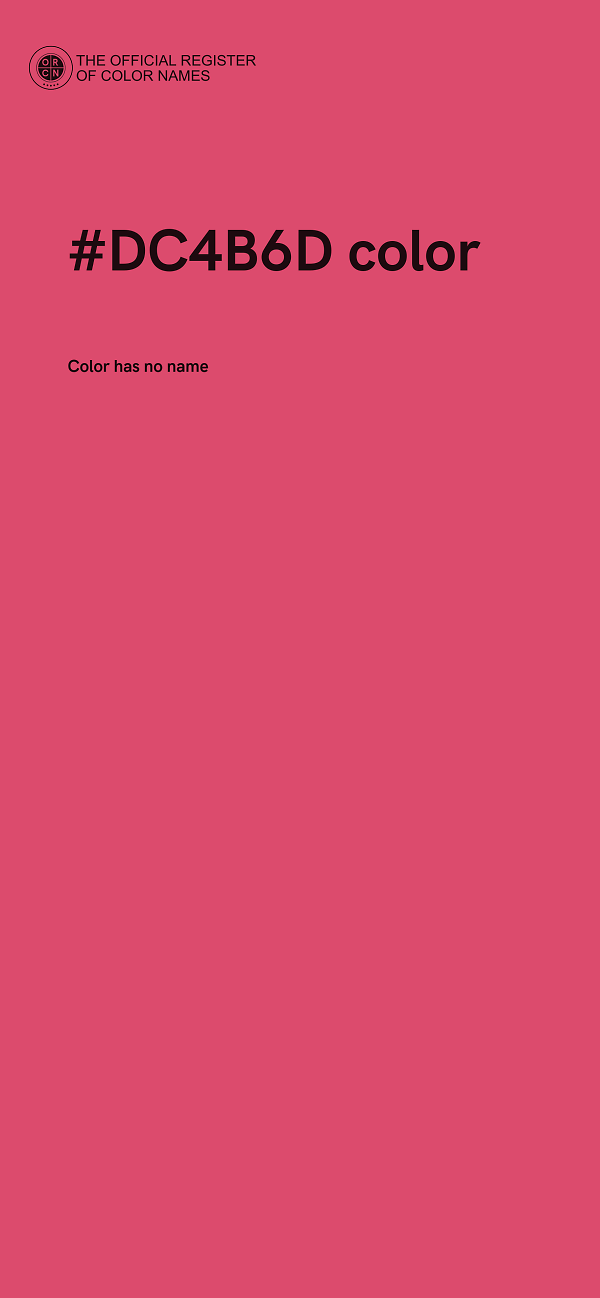 #DC4B6D color image