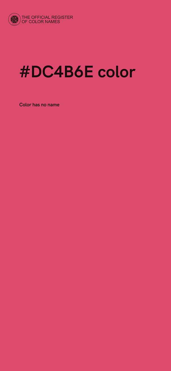 #DC4B6E color image