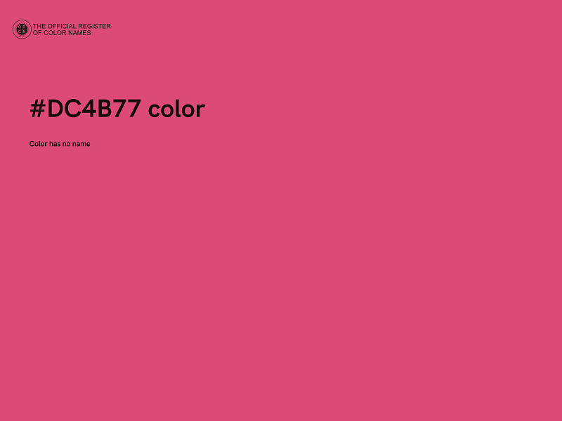 #DC4B77 color image