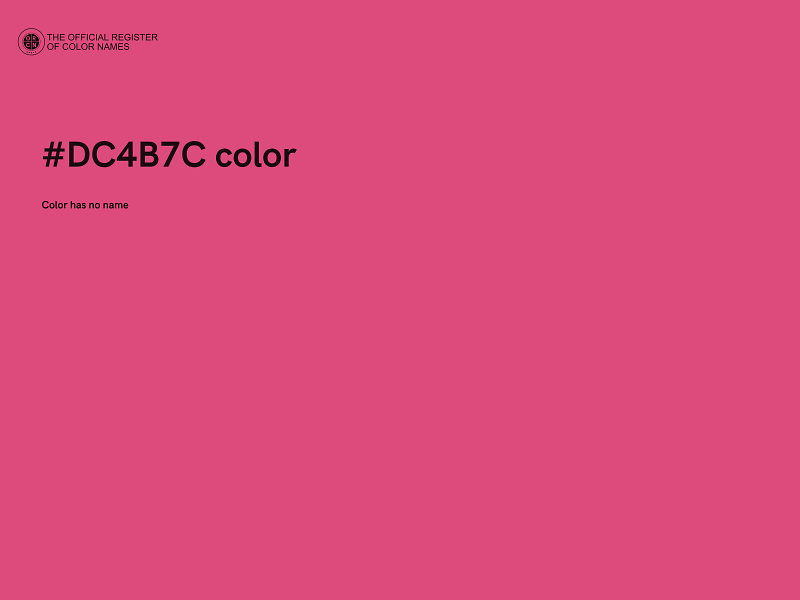 #DC4B7C color image