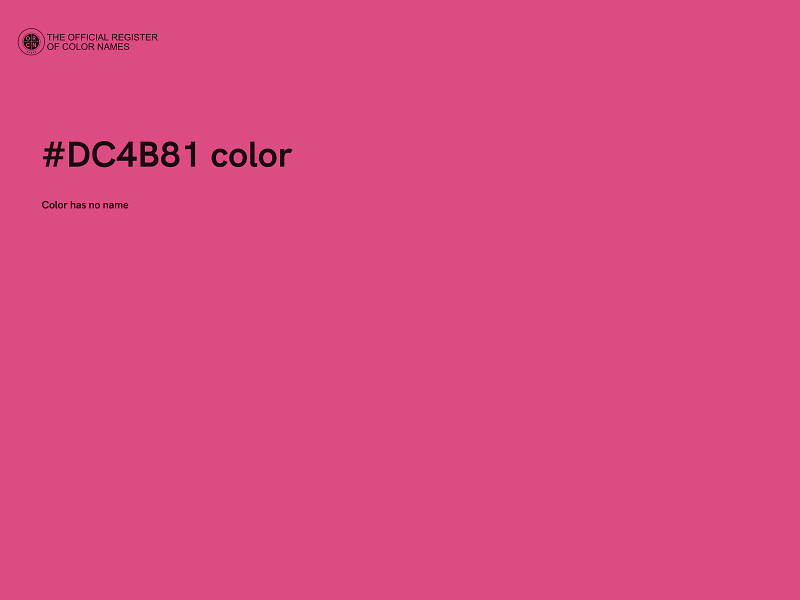 #DC4B81 color image