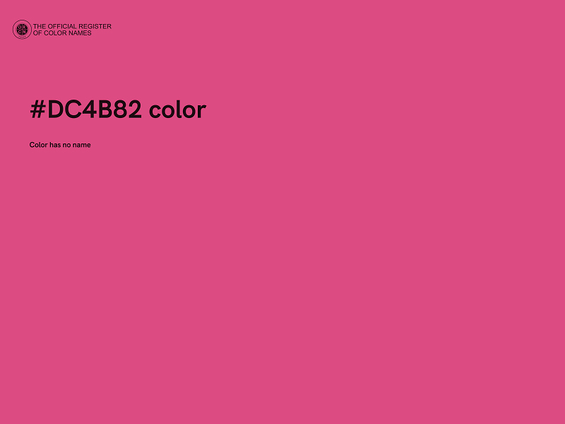 #DC4B82 color image