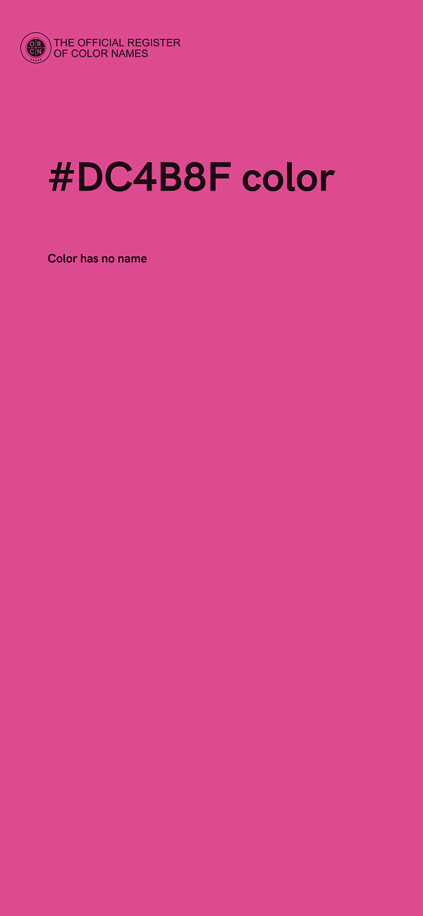 #DC4B8F color image