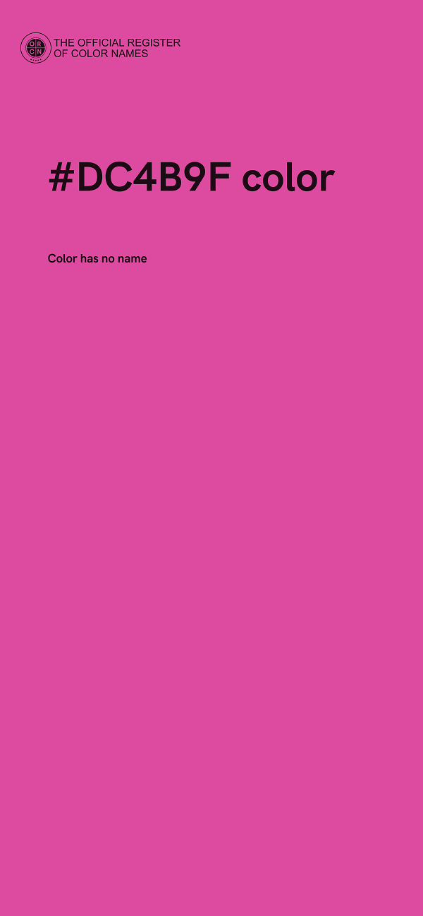 #DC4B9F color image