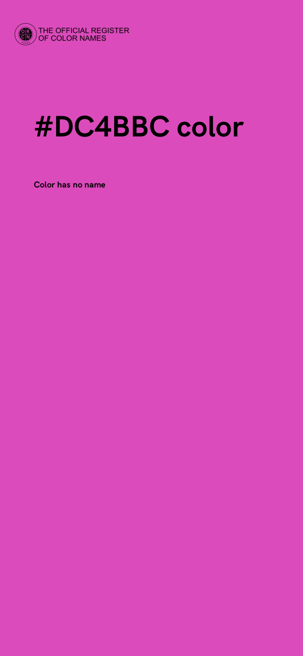 #DC4BBC color image