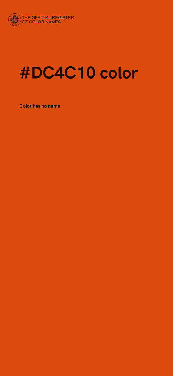 #DC4C10 color image