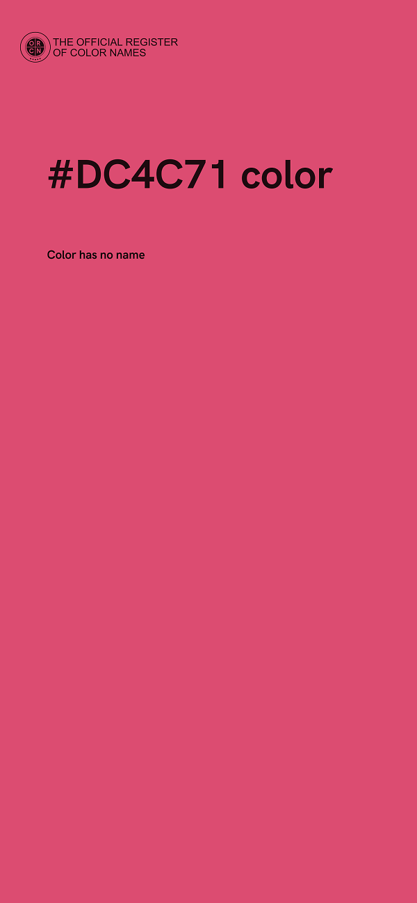 #DC4C71 color image