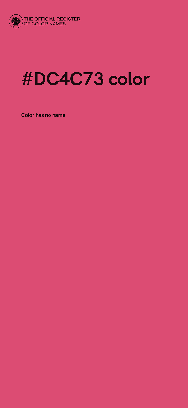 #DC4C73 color image