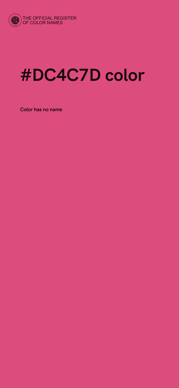 #DC4C7D color image