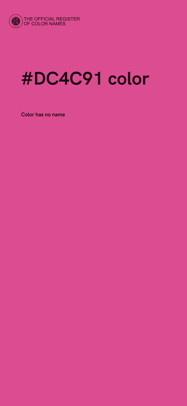 #DC4C91 color image