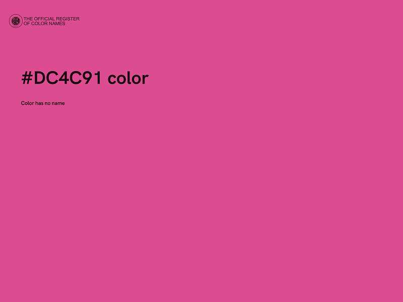 #DC4C91 color image