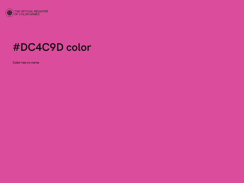 #DC4C9D color image