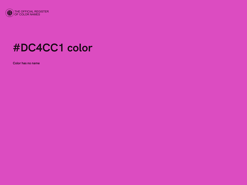 #DC4CC1 color image