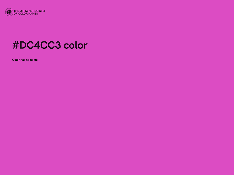 #DC4CC3 color image