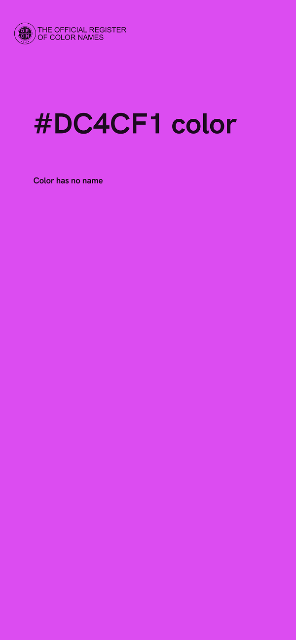 #DC4CF1 color image