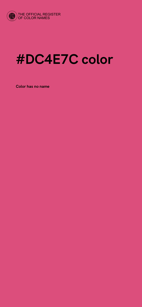 #DC4E7C color image