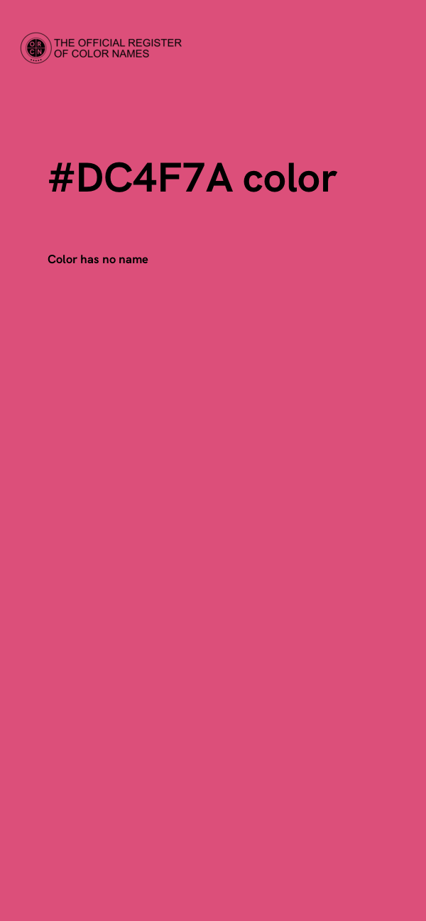 #DC4F7A color image