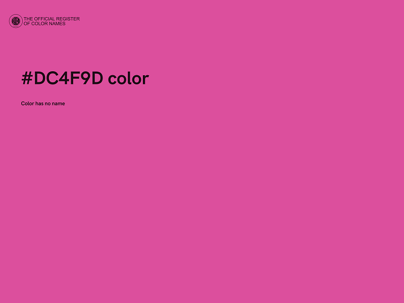 #DC4F9D color image