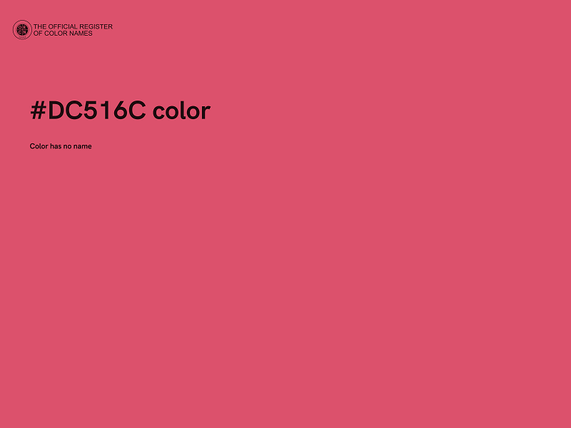 #DC516C color image