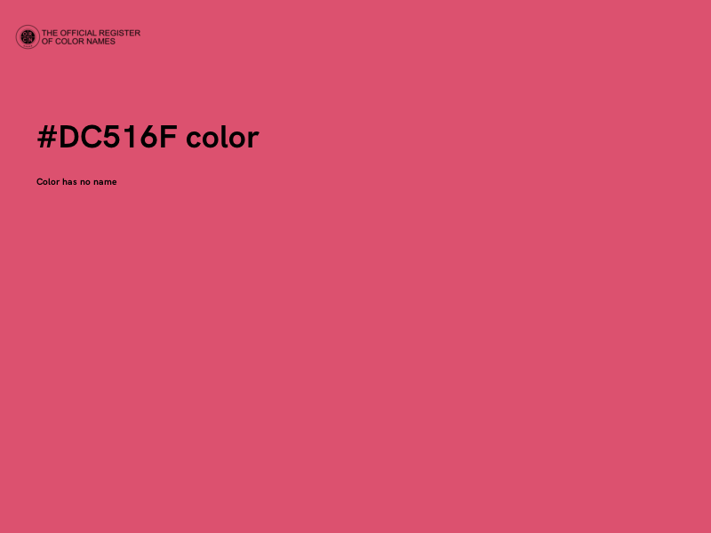 #DC516F color image