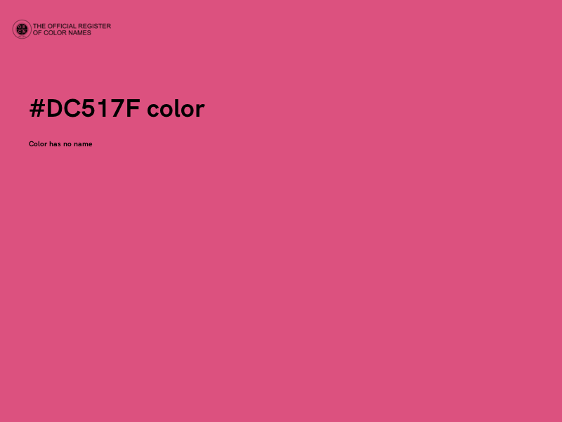 #DC517F color image