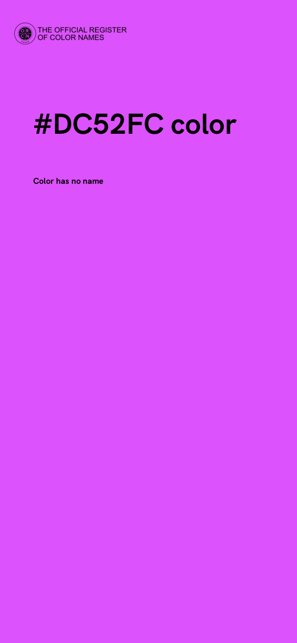 #DC52FC color image