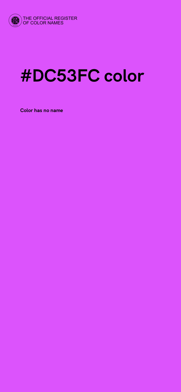 #DC53FC color image