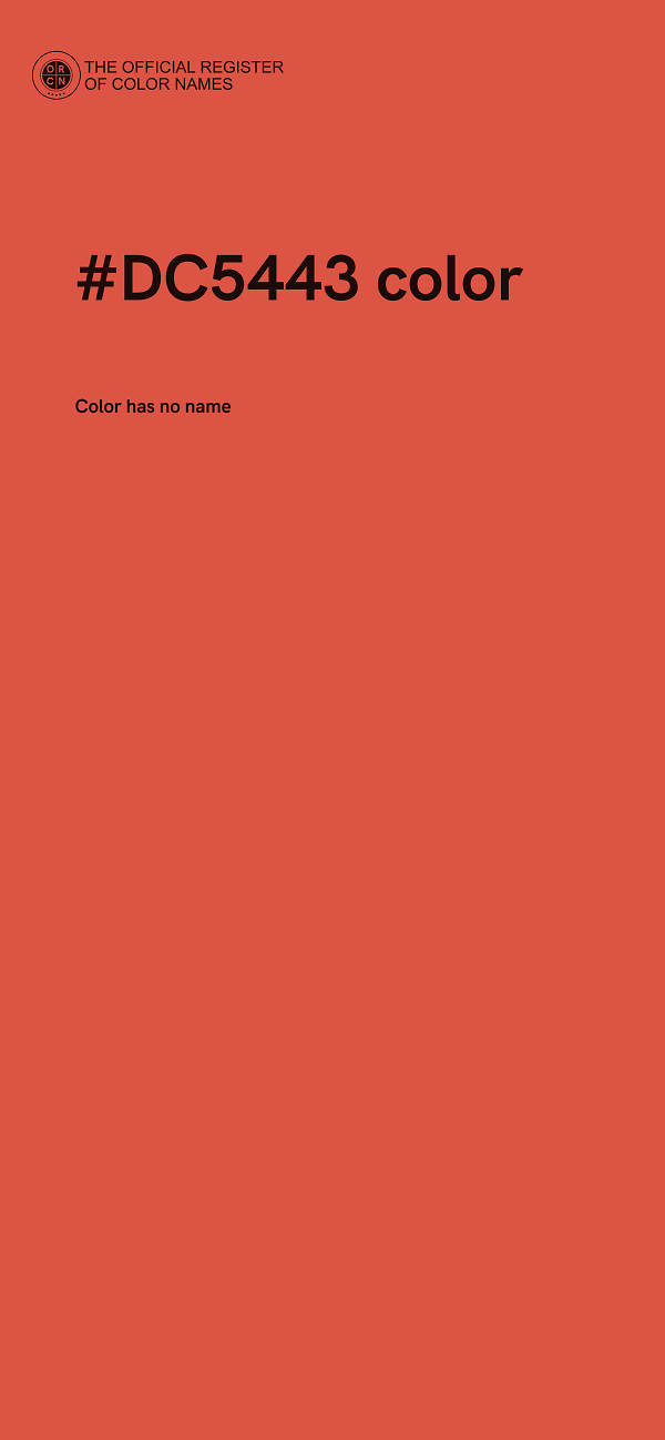 #DC5443 color image