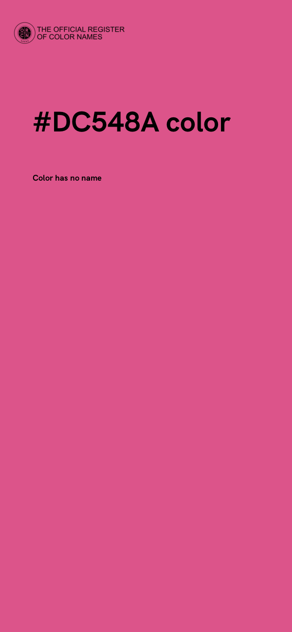#DC548A color image