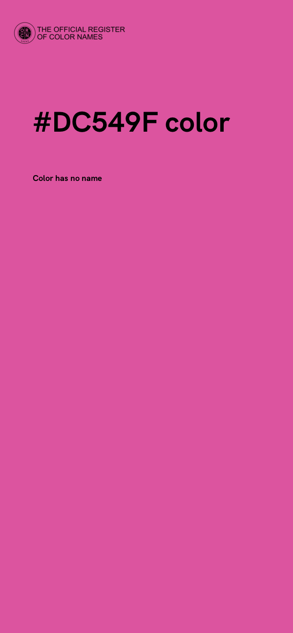 #DC549F color image
