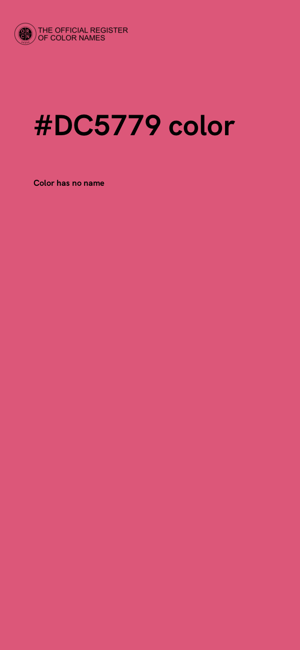 #DC5779 color image