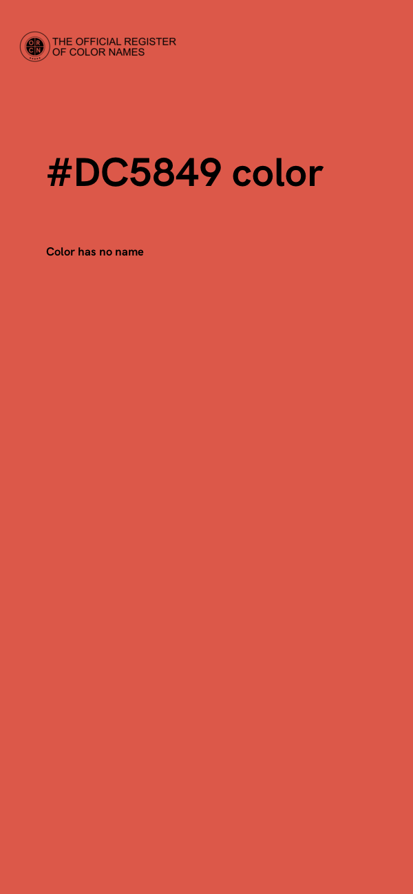 #DC5849 color image