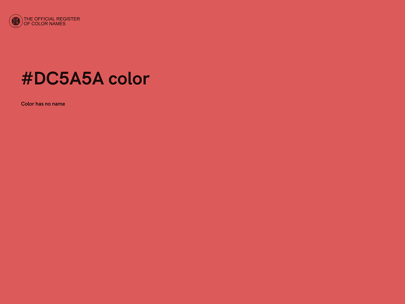 #DC5A5A color image