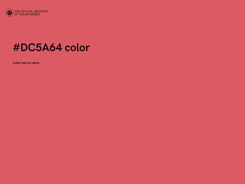 #DC5A64 color image