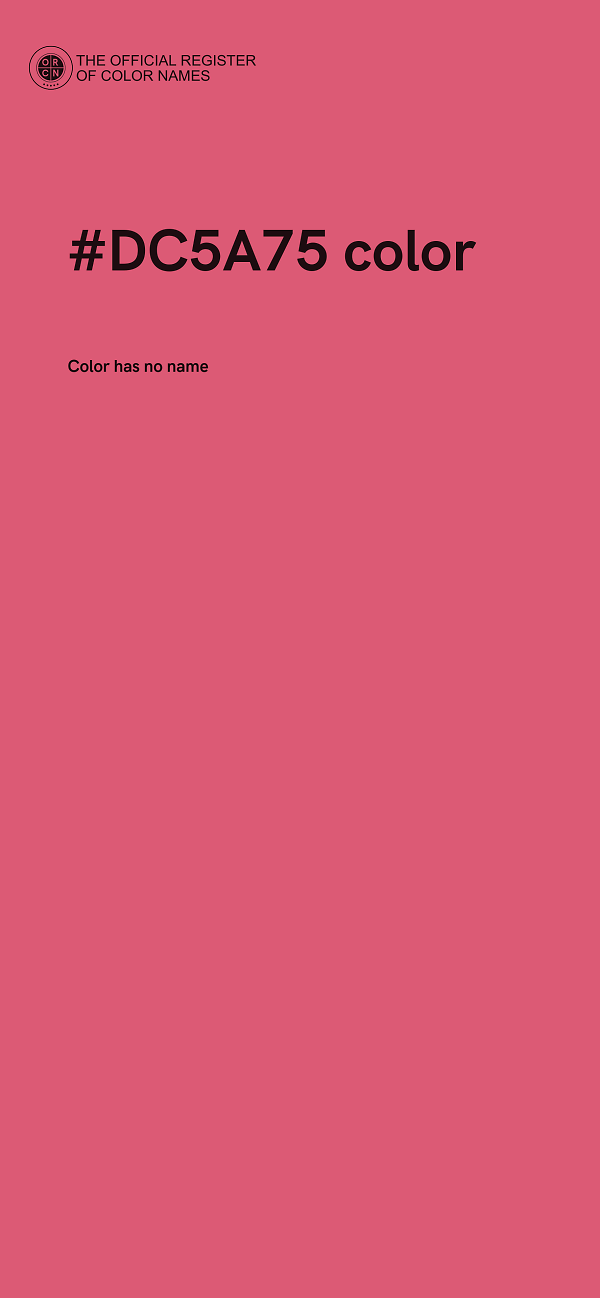 #DC5A75 color image