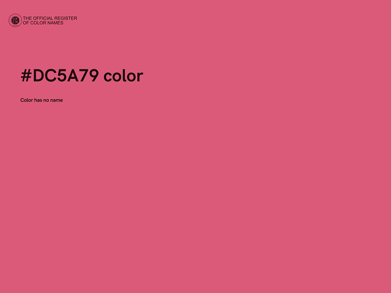 #DC5A79 color image