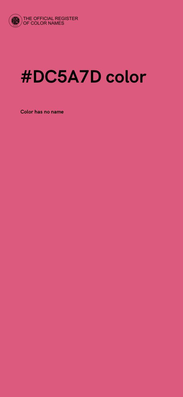 #DC5A7D color image