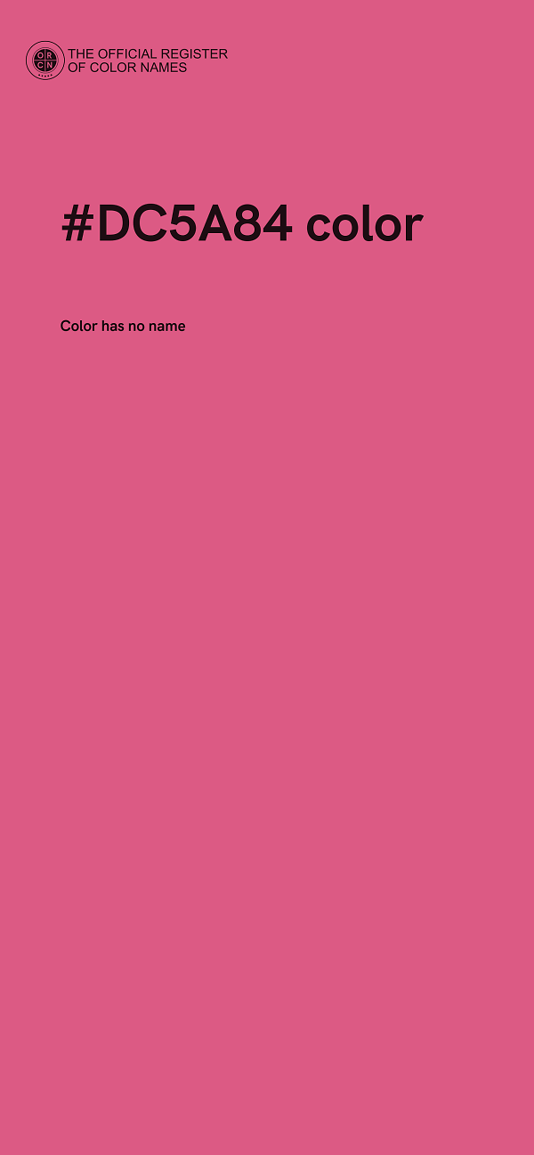 #DC5A84 color image