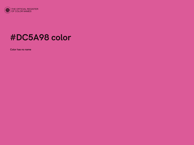 #DC5A98 color image