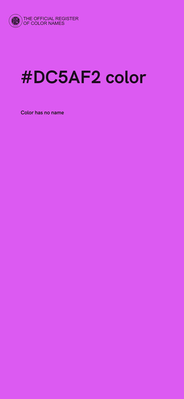 #DC5AF2 color image