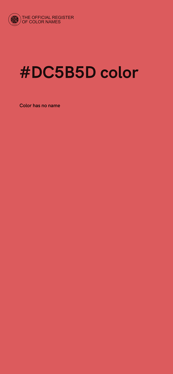 #DC5B5D color image