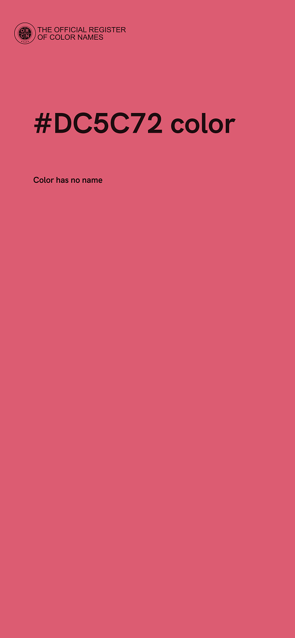 #DC5C72 color image