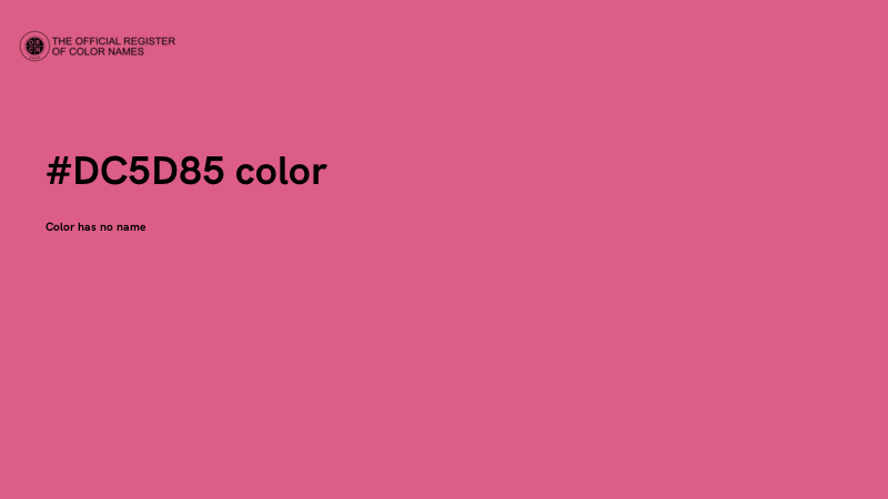#DC5D85 color image