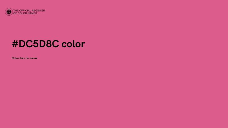 #DC5D8C color image