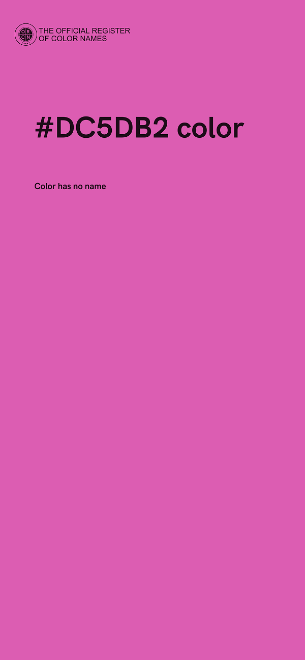 #DC5DB2 color image